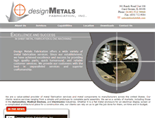 Tablet Screenshot of dmetalsfab.com